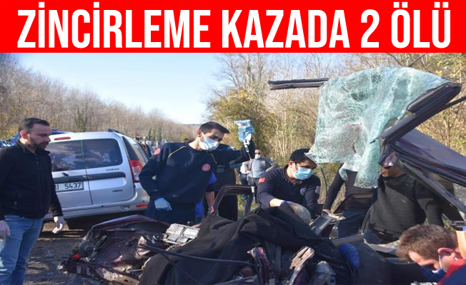 Sinop’ta zincirleme kaza: 2 ölü, 3 yaralı