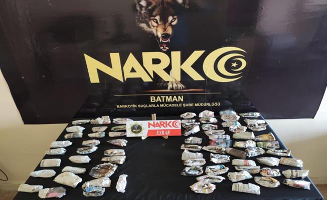 Batman’da 28 kilo esrar ele geçirildi