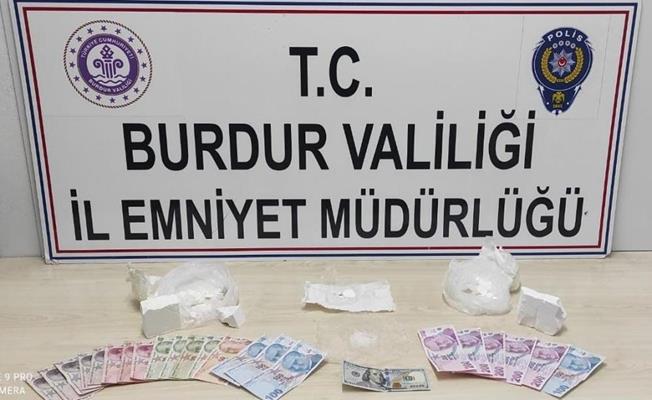 Burdur'da 400 bin liralık kokain operasyonu