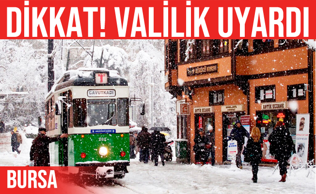 Bursa için Meteorolojik Uyarı