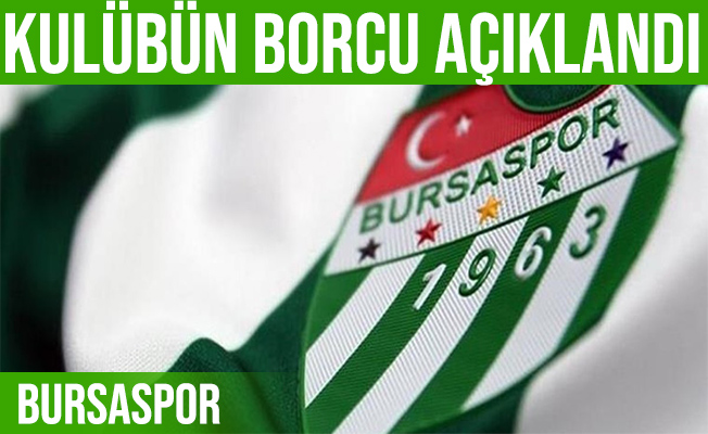 Bursaspor Kulübü'nün borcu 1 milyar TL’ye yakın