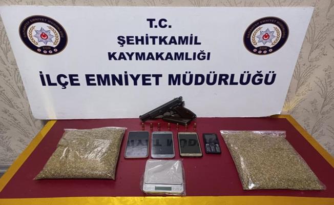 Gaziantep'te 618 gram bonzai ele geçirildi