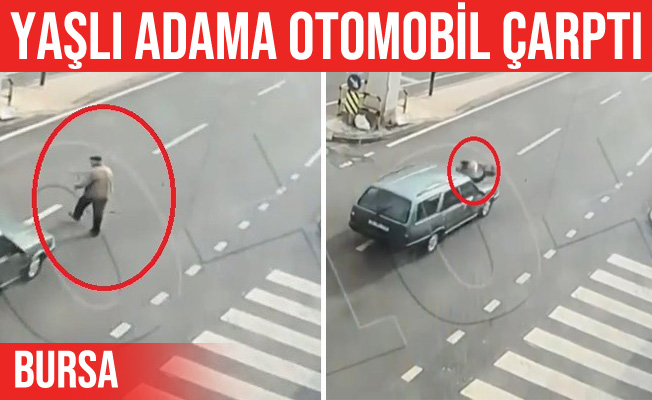 Gürsu'da trafik kazası: otomobil yaşlı adama çarptı