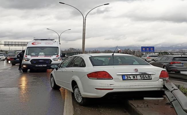 Hatalı sollama kazaya sebep oldu: 1 yaralı