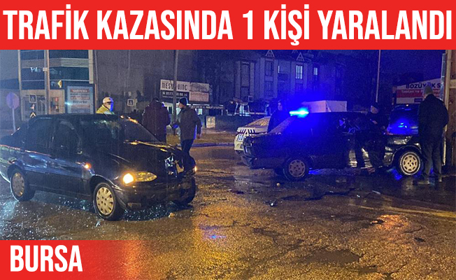 İnegöl’deki trafik kazasında 1 kişi yaralandı