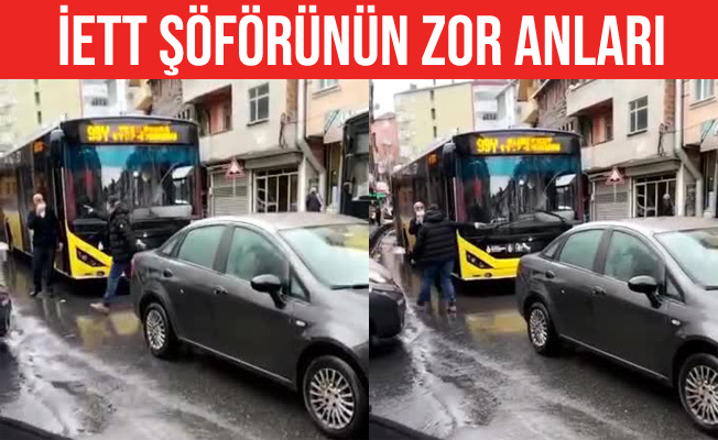 Trafik magandası İETT şoförüne dehşeti yaşattı