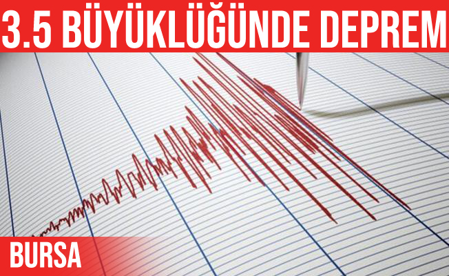 Yenişehir'de deprem oldu