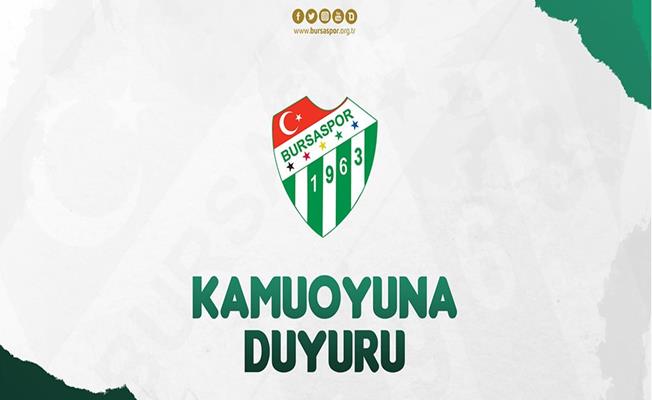 Bursaspor Kulübü Derneği Olağanüstü Seçimli Genel Kurul İlanı