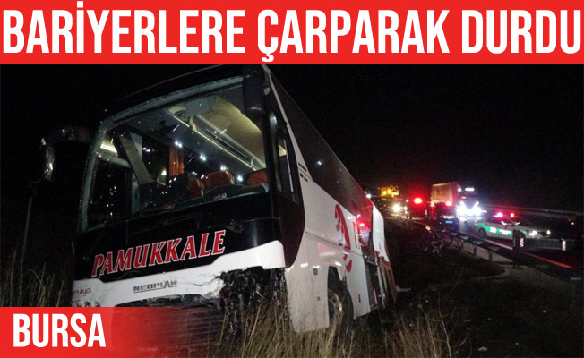 Gemlik'teki otobüs kazasında yolcular ölümden döndü