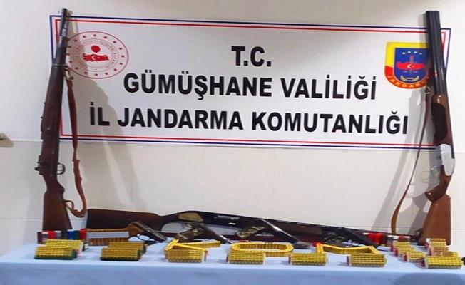 Gümüşhane'de Jandarma’dan kaçak silah operasyonu