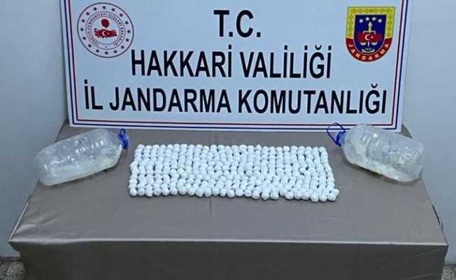 Hakkari’de 3,5 kilo eroin ele geçirildi