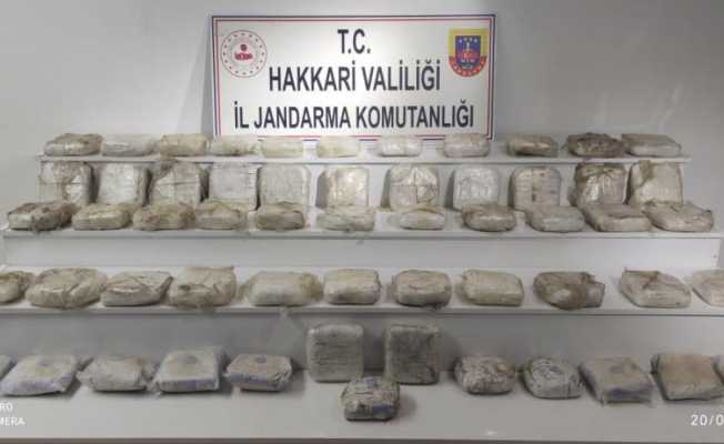 Hakkari’de 70 kilo 600 gram eroin ele geçirildi