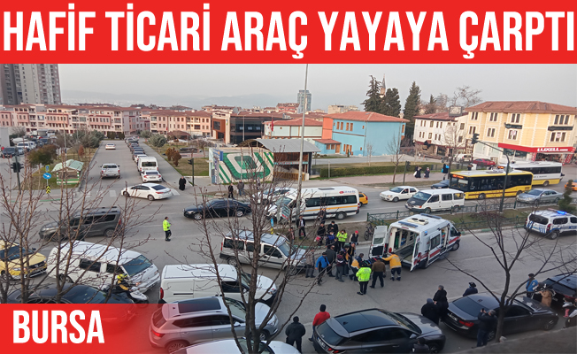 Haşim İşcan Caddesi'nde Hafif Ticari Araç Yaşlı Adama Çarptı