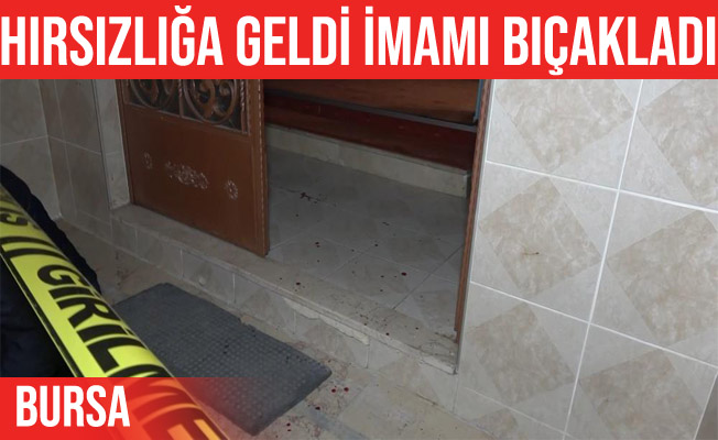 Hırsızlık yapmak için geldiği caminin imamını bıçakladı