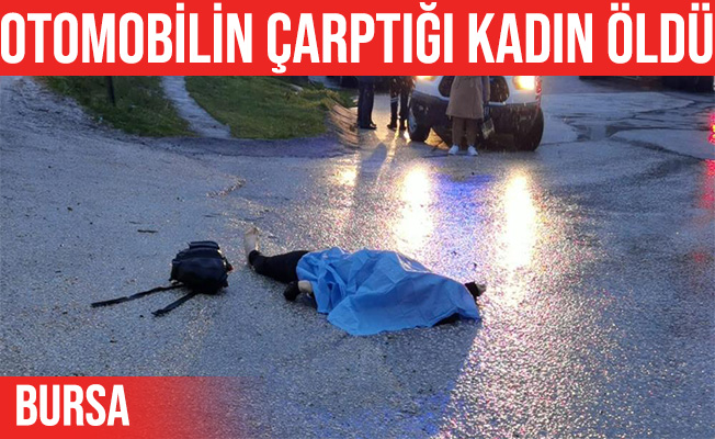 İnegöl'de otomobilin çarptığı kadın hayatını kaybetti