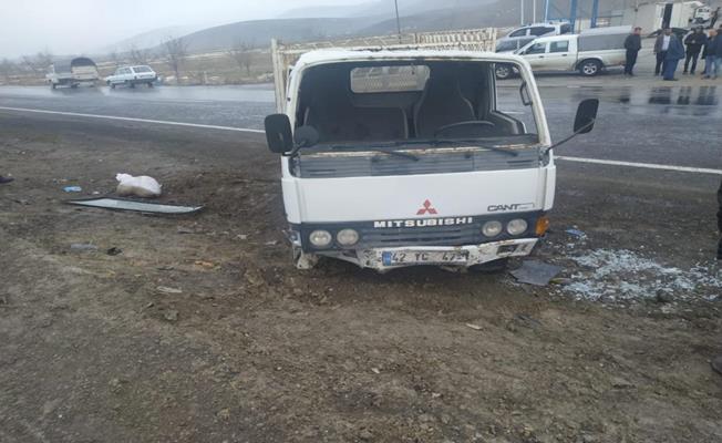 Konya'da kamyonet devrildi: 1 ölü