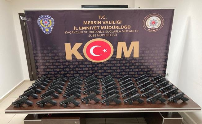 Mersin'de 47 adet 'Glock' Tabanca ele geçirildi