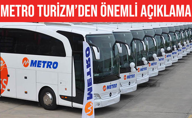 Metro Turizm'den Çorumda'ki Olay Hakkında Açıklama Yapıldı