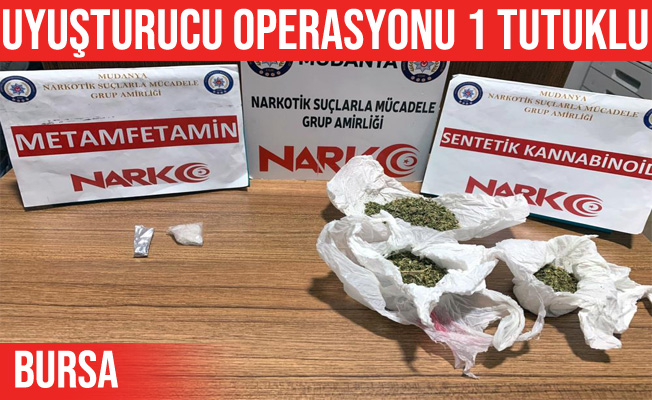 Mudanya'daki uyuşturucu operasyonunda 1 kişi tutuklandı