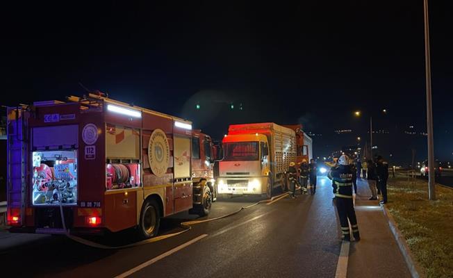 Tekirdağ'da iki tır çarpıştı