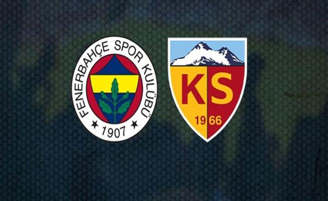 Ziraat Türkiye Kupası: Fenerbahçe: 0 - Kayserispor: 1