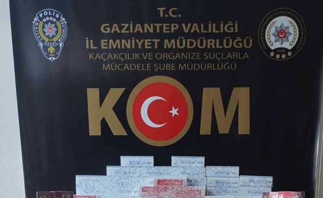 55 bin 600 adet kaçak makaron ele geçirildi