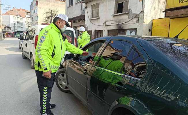 59 araca 12 bin 700 lira para cezası yazıldı, 5 araç trafikten men edildi