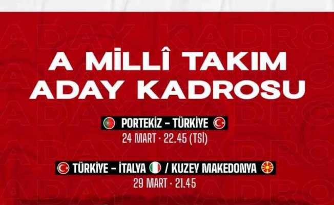 A Milli Takım’ın 2022 Dünya Kupası play-off maçlarının aday kadrosu açıklandı