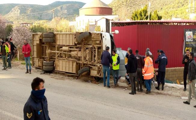 Akkuyu Nükleer Güç Santrali servis aracı kaza yaptı