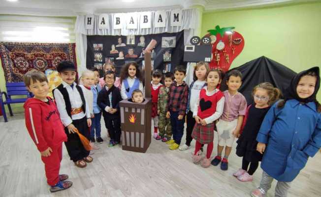 Anaokulu öğrencilerinden ’Hababam’ canlandırması