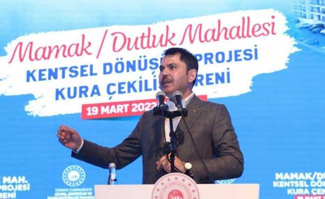 Bakan Kurum: “Bugüne kadar 3 milyon konutumuzun dönüşümünü yaptık”
