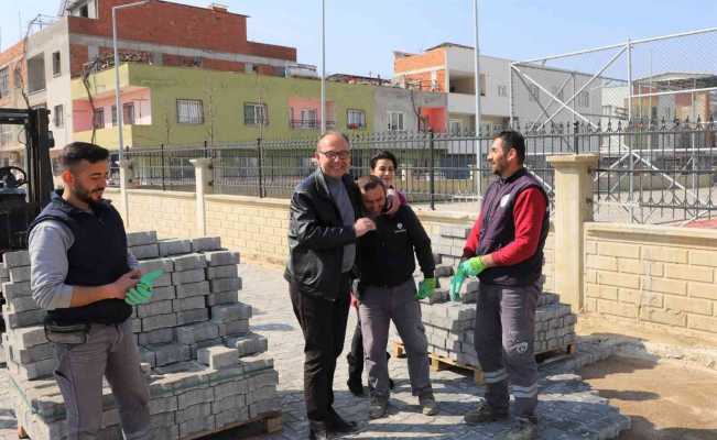 Başkan Akın çalışmaları yerinde inceledi