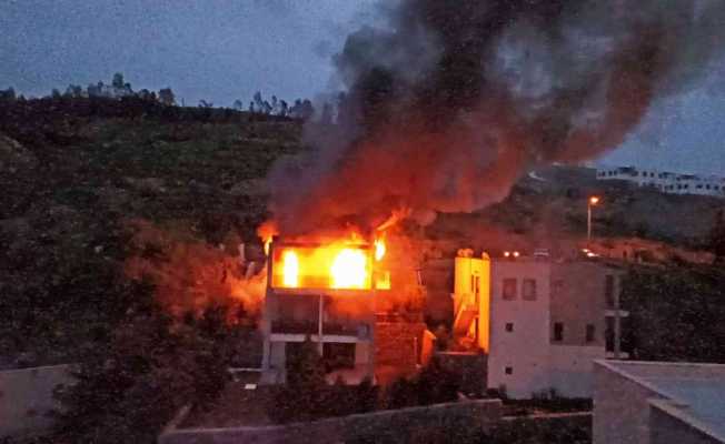 Bodrum’da yangında ev alev topuna döndü