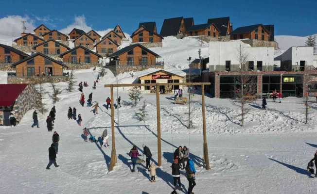 Bungalov evler kış turizminin vazgeçilmezi oldu