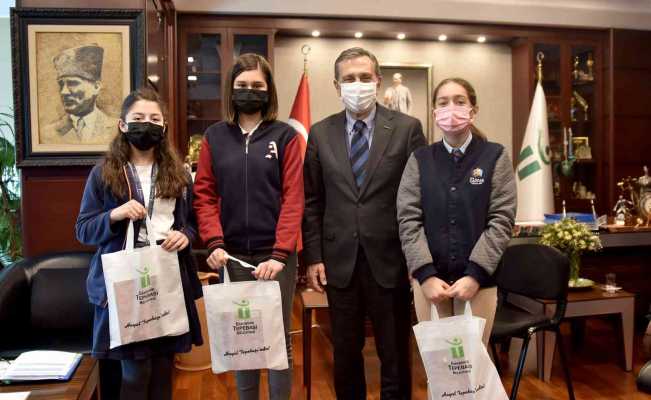 Çocuklar çevre konularını sordu Başkan Ataç yanıtladı