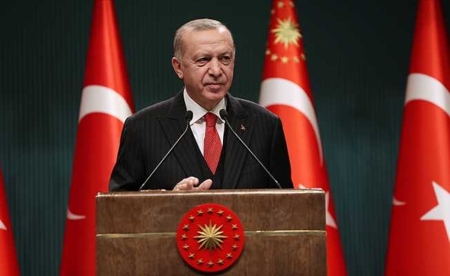 Cumhurbaşkanı Erdoğan, Macron ile bir araya geldi