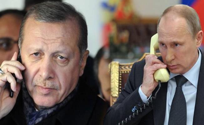 Cumhurbaşkanı Erdoğan, Vladimir Putin ile bir telefon görüşmesi gerçekleştirdi