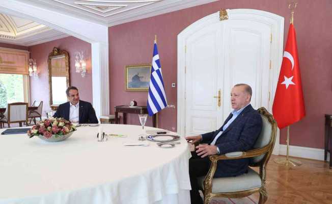 Cumhurbaşkanı Erdoğan’ın Yunanistan Başbakanı Miçotakis’le yaptığı görüşme sona erdi