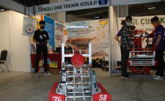 Denizli OSB Teknik Koleji robotik yarışmasına damga vurdu