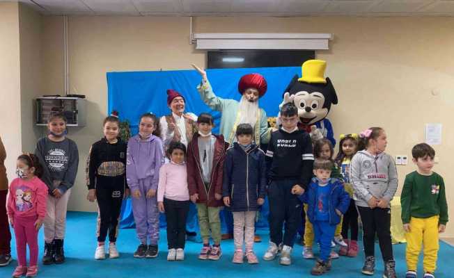 Diyabetli çocuklar Nasreddin Hoca ile eğlenip el becerisi kursuyla öğrendi