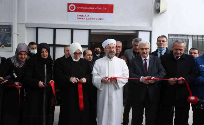 Diyanet İşleri Başkanı Erbaş, Engelsiz Kur’an Kursunun açılışını gerçekleştirdi