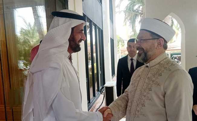 Diyanet İşleri Başkanı Erbaş, Suudi Arabistan Hac ve Umre Bakanı Rabia ile görüştü