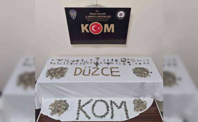 Düzce’de tarihi eser operasyonu: 1 gözaltı