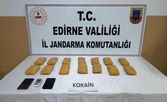 Edirne’de 7 kilo kokain ele geçirildi
