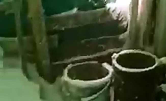 Elazığ’da şaşırtan manzara: Evlerin içi karla doldu