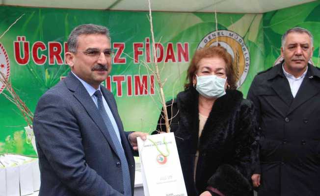 Elazığ’da üreticilere 6 bin 500 dut fidanı dağıtıldı