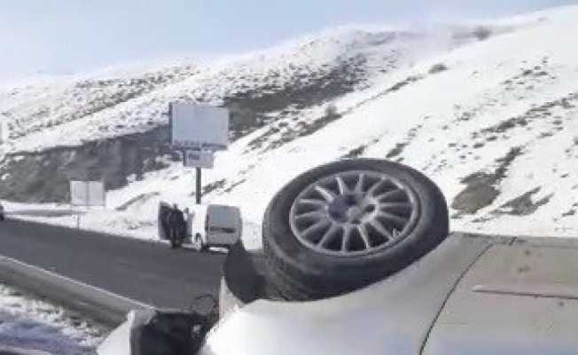 Erzurum’da otomobil su kanalına uçtu: 5 yaralı