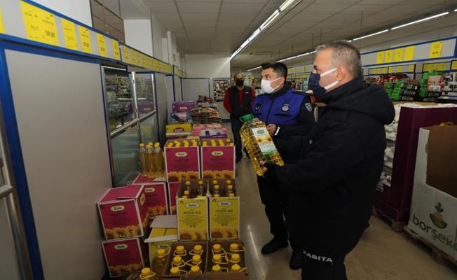 Gemlik'te Zabıtadan sıvı yağ denetimi