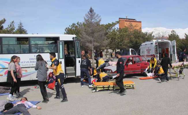 Gerçeği aratmayan “triaj” tatbikatı