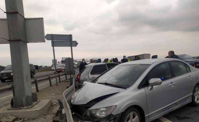 Geri geri gelen sürücü kazaya neden oldu: 3 kişi hafif şekilde yaralandı
